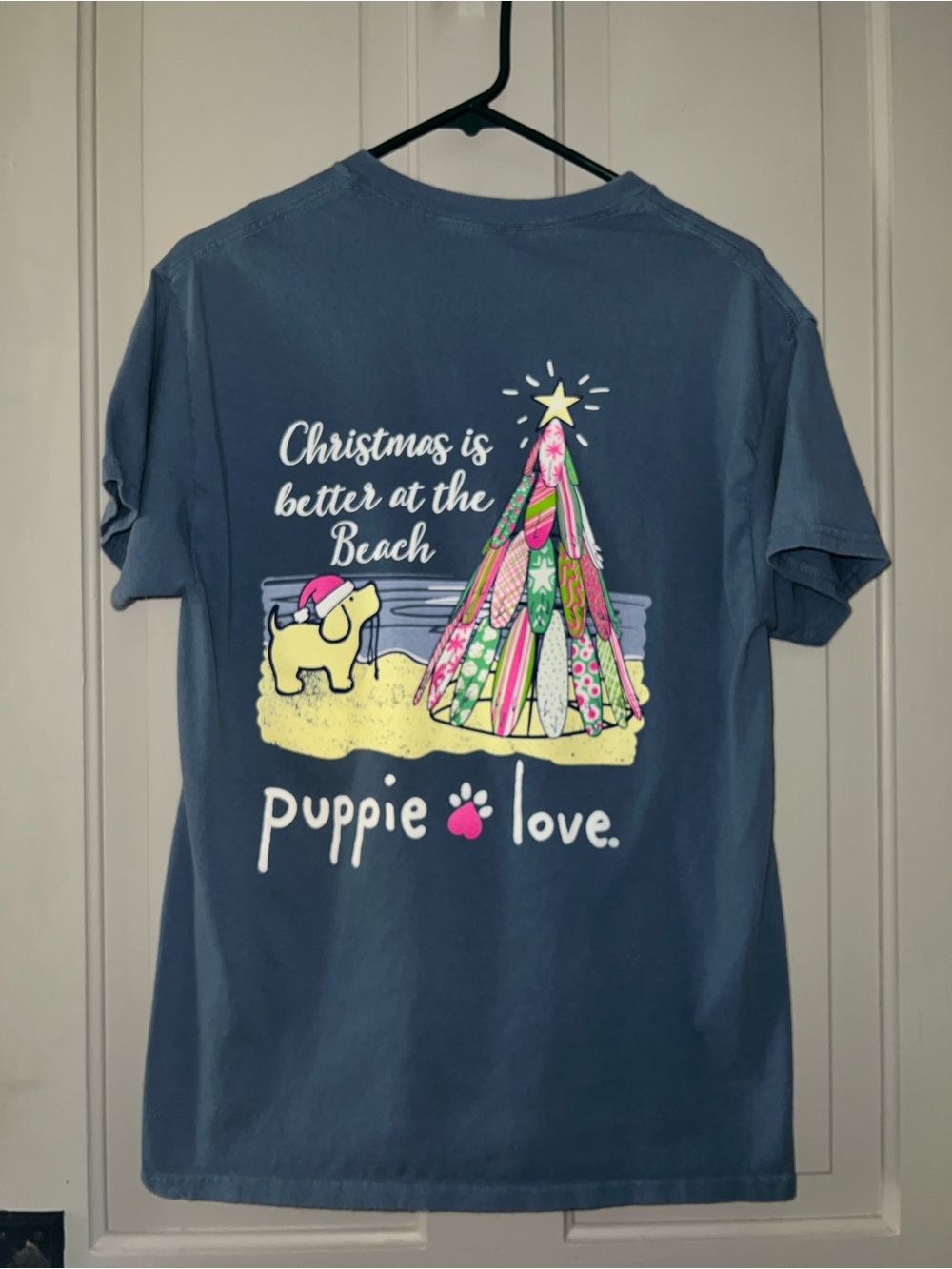 Puppie Love Christmas is Better at the Beach Tee